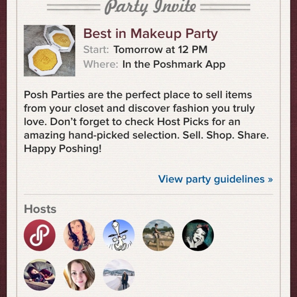 THANK YOU My First Poshmark Party: 7/19/2019, 12PM - Picture 3 of 3